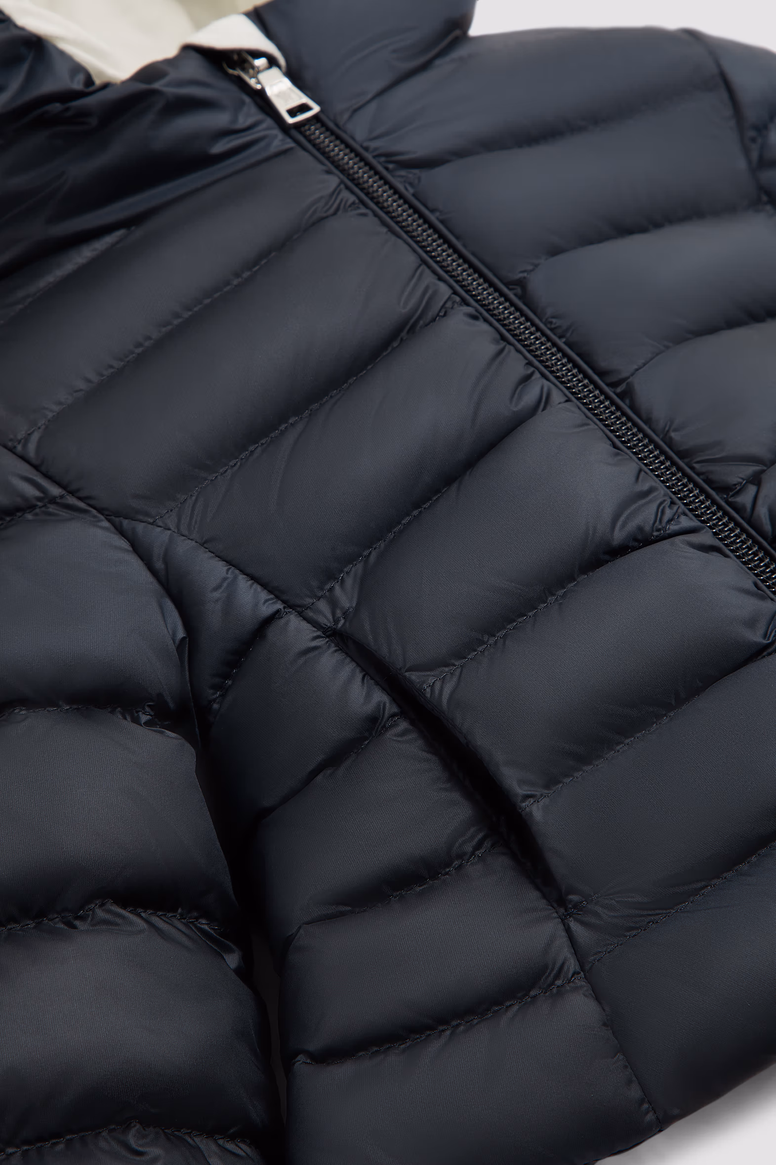 Ige Hooded Down Jacket Girl Navy Blue Moncler 5